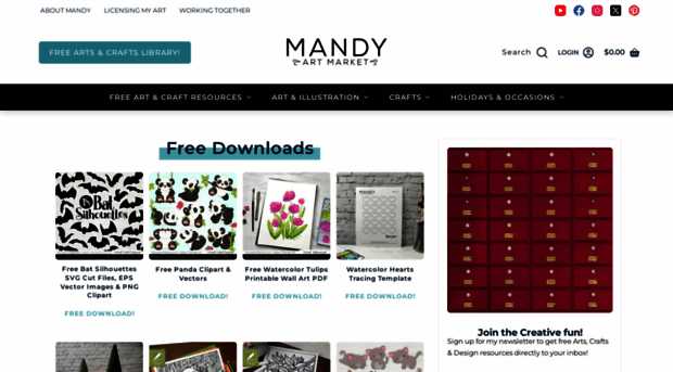 mandyartmarket.com