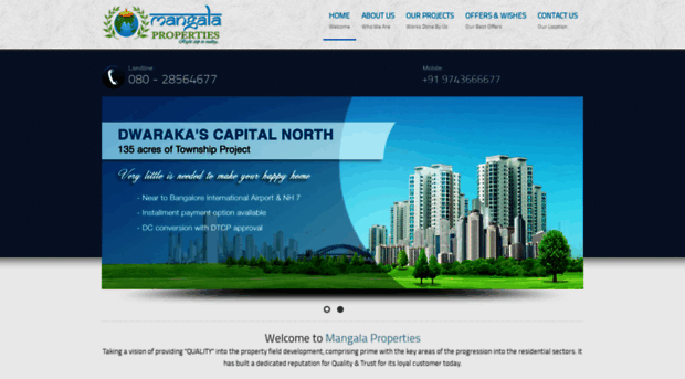 mangalaproperties.com