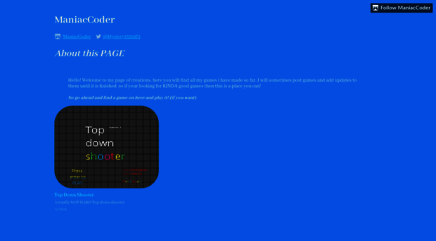 maniaccoder.itch.io