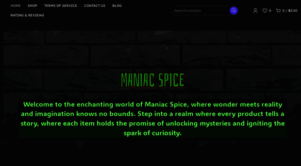 maniacspice.com