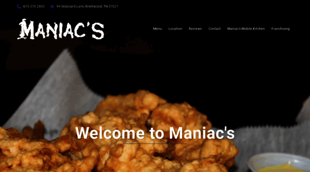 maniacsrestaurant.com