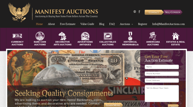 manifestauctions.com