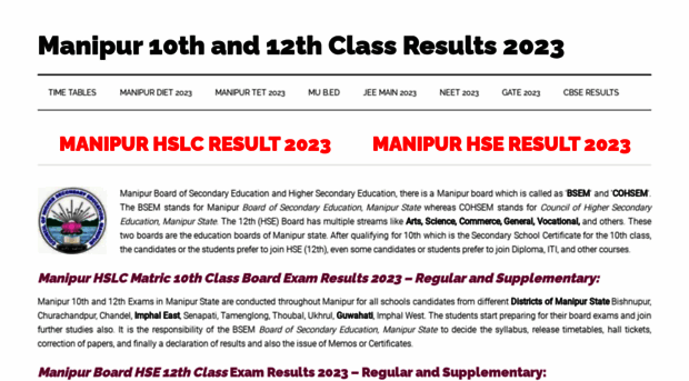 manipur.allresultsnic.in