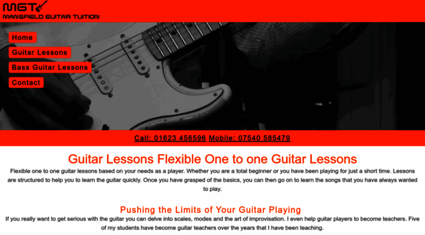 mansfieldguitartuition.co.uk