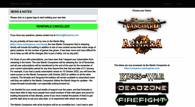 mantic.easyarmy.com