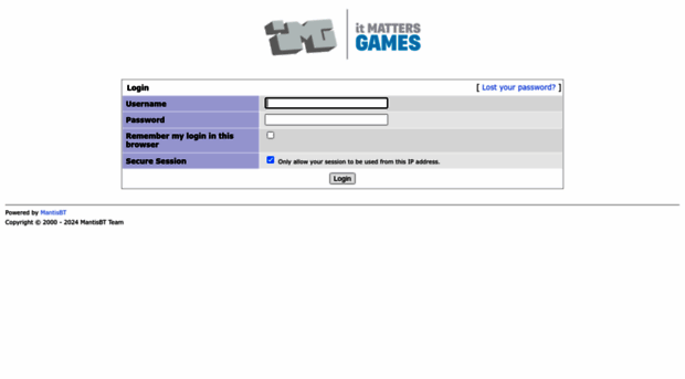 mantis.itmattersgames.com