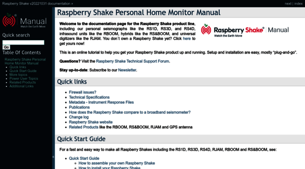 manual.raspberryshake.org