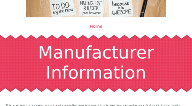 manufacturerinfo.bravesites.com