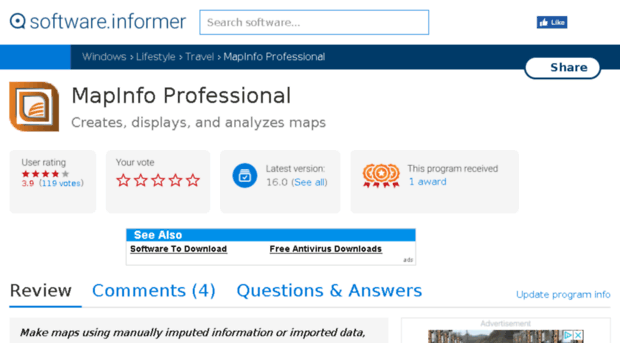 mapinfo-professional.software.informer.com