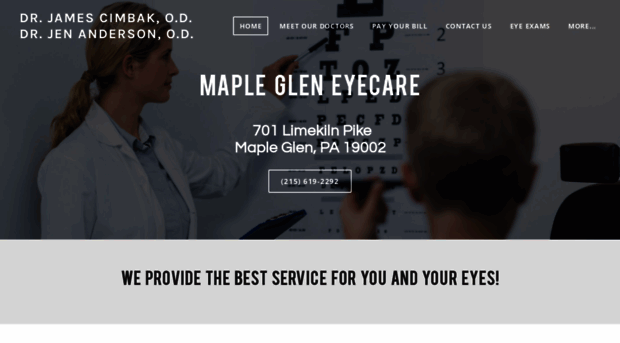 maplegleneyecare.com