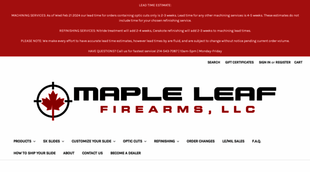 mapleleaffirearms.com