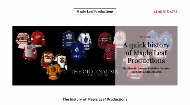 mapleleafproductions.com