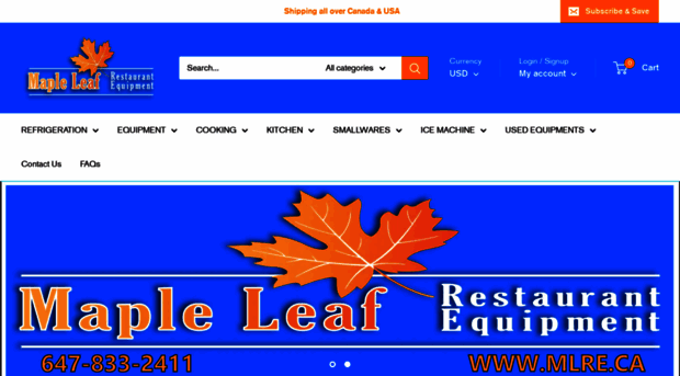 mapleleafrestaurantequipment.com