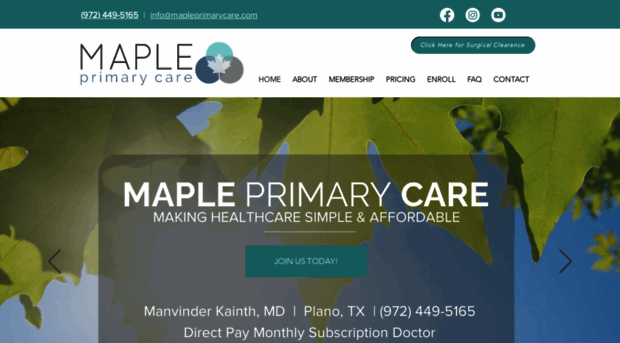 mapleprimarycare.com