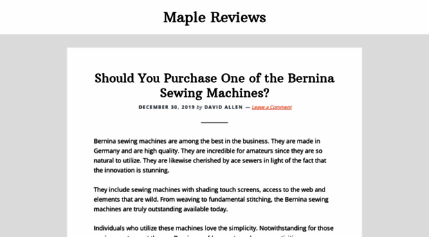 maplereviews.com