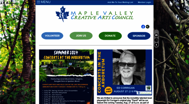 maplevalleyarts.com