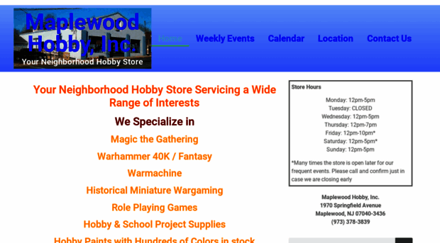 maplewoodhobby.com