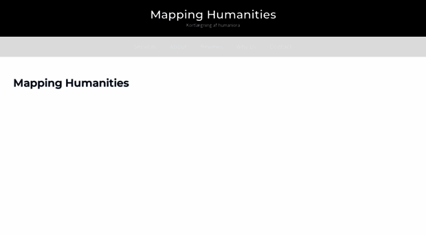 mapping-humanities.dk