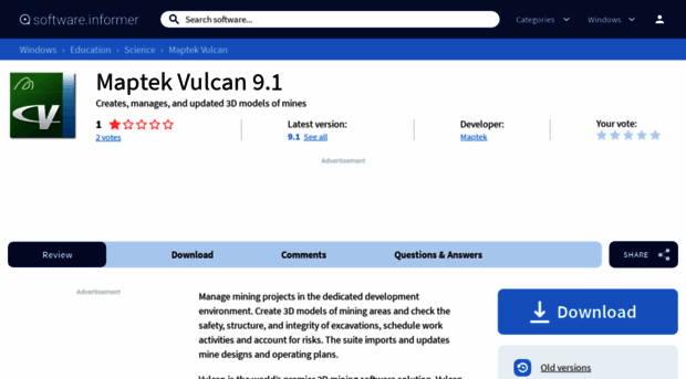 maptek-vulcan.software.informer.com