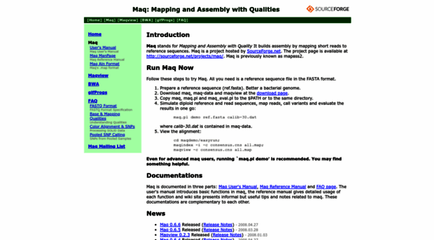 maq.sourceforge.net