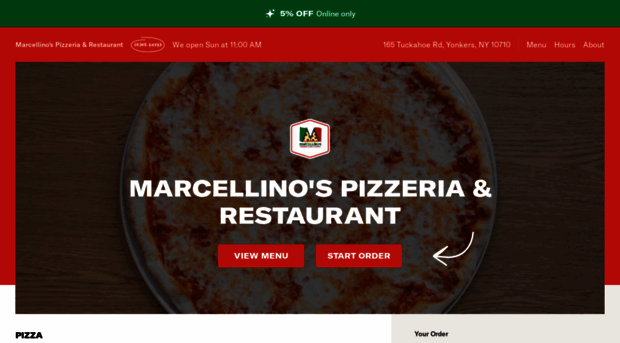 marcellinospizzeria.com