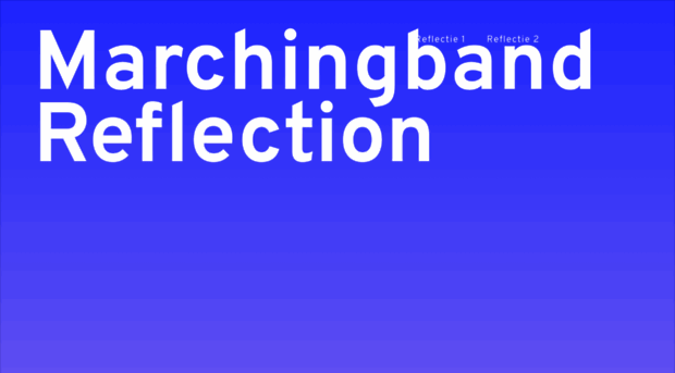 marchingband-reflection.nl