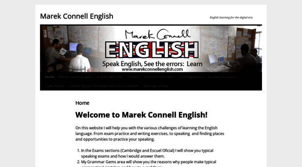 marekconnellenglish.com