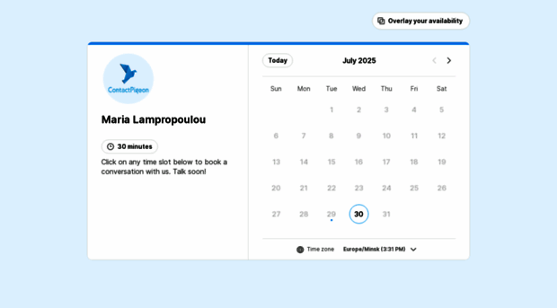 maria-lampropoulou-contactactpigeon.youcanbook.me
