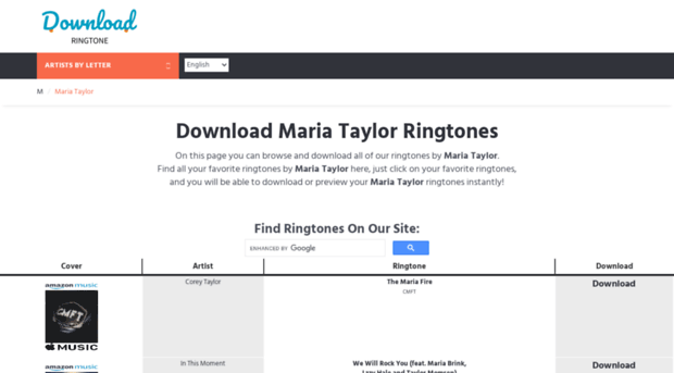 mariataylor.download-ringtone.com