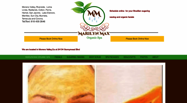 marilynmaxorganicspa.com