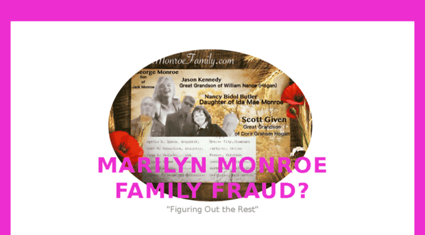 marilynmonroefamilyfraud.com