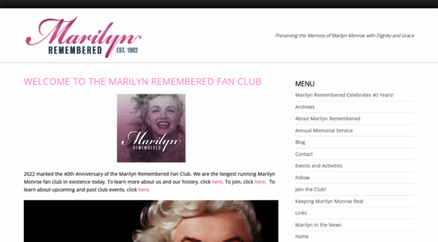 marilynrememberedfanclub.com