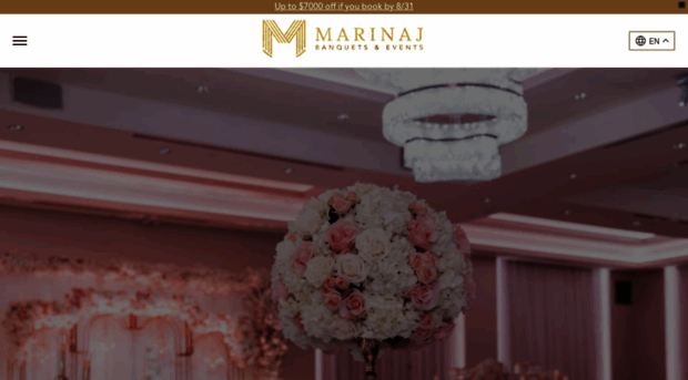 marinajbanquets.com