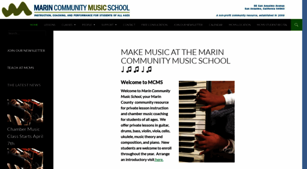 marincommunitymusicschool.org