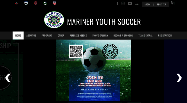 marineryouthsoccer.com