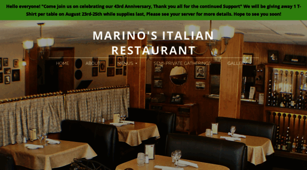 marinositalianrestaurant.com