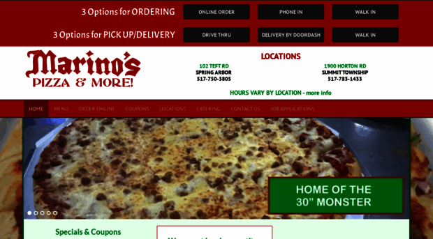 marinospizzas1.com