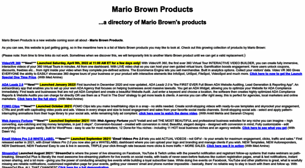 mariobrownproducts.com