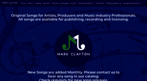 markclaytonsongs.com