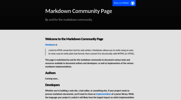 markdown.github.io