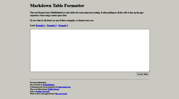 markdowntable.com