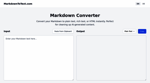 markdowntotext.com