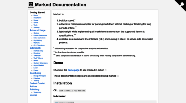 marked.js.org