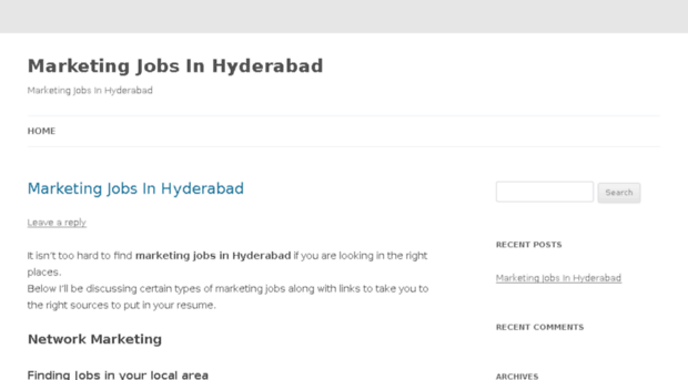 marketingjobsinhyderabad.idealrates.net