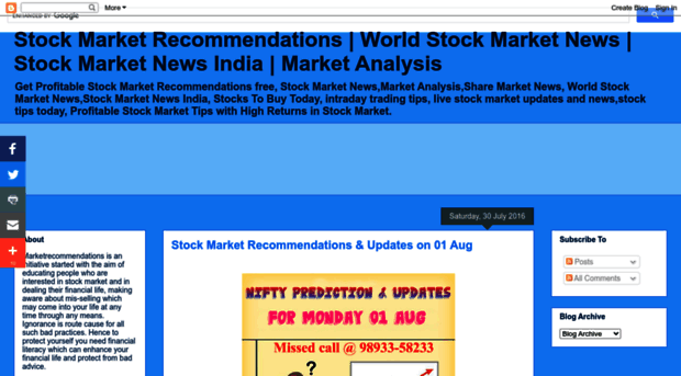 marketrecommendations.blogspot.in