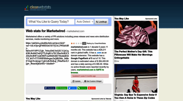 marketwired.com.clearwebstats.com