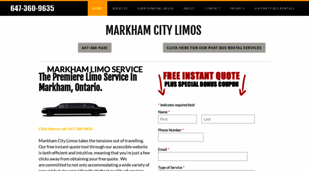 markhamcitylimos.com