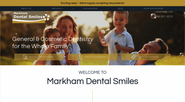 markhamdentalsmiles.com