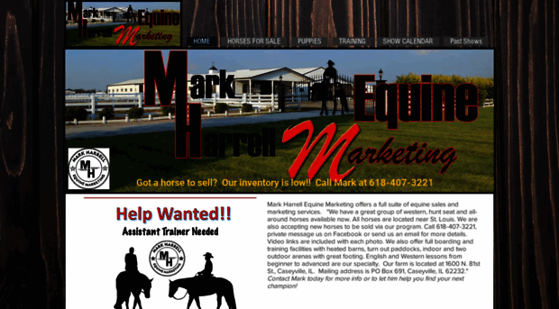 markharrellequinemarketing.com