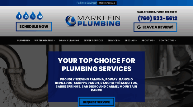 markleinplumbingramona.com